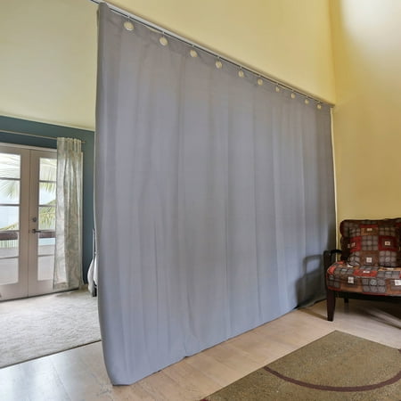 The Jungle 4ft 6in Wide 8ft Tall x 3ft RoomDividersNow Premium Ceiling Track Room Divider Kit Small A